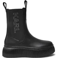 Karl Lagerfeld Botas Chelsea 'KREEPER LO' gris plateado / negro
