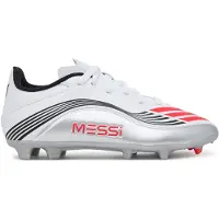 Adidas adidasBota F50 Messi League césped natural seco / multisuperficie 35 1/2 Cloud White / Lucid Red / Silver Metallic Niño