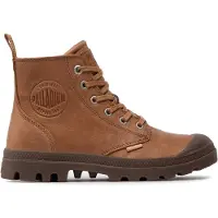 Palladium Botas con cordones 'Pampa' marrón claro