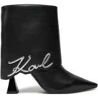 Karl Lagerfeld Botines 'Debut II' negro / plata