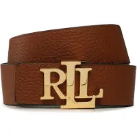 Ralph Lauren para mujer. 412912040002 Cinturón de piel Reversible marrón, chocolate (L), Casual, outlet 2026.
