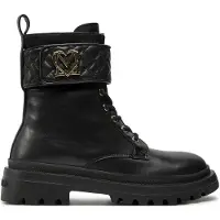 Moschino Biker Calfskin Ankle Boots Black Talla: 37 | Botas Outlet | Mujer | Negro
