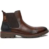 Pikolinos para hombre. M2M-8022C1 Botines de piel York marrón (44), Plano, Cremallera, Casual, outlet 2026.