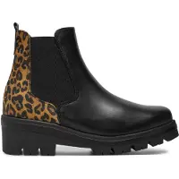Tamaris Botas Chelsea cognac / negro
