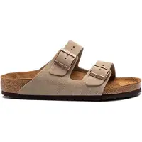 Birkenstock Sandalias Arizona Soft Footbed hombre - Beige - 41