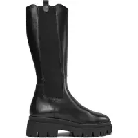 Tamaris Botas 'Stiefel Damen 1-25608-41 001 Echtleder in schwarz' negro