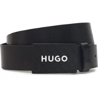 HUGO Cinturón 'Gilao-Z' negro / offwhite