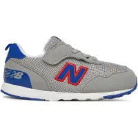 New Balance unisex para niños. NW515V1 Zapatillas 515 Gancho y bucle gris (22.5), Plano, Velcro, Casual, moda infantil, outlet 2