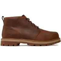 Timberland para hombre. TB0A69TWEM61 botines Chukka de piel Britton Road Mid marrón (43.5), Plano, Cordones, Casual, Sostenible,
