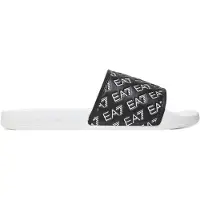 EA7 unisex. 7X000109_AF15125 Chanclas All Over Logo negro (44), Plano, Ninguno, Casual, Beachwear, outlet 2026.