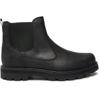Timberland para hombre. TB0A6A4WW021 Botines Chelsea de piel Britton Road negro (42), Plano, Ninguno, Casual, Sostenible, outlet