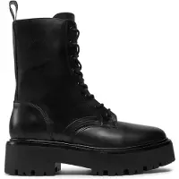 Karl Lagerfeld Botines con cordones 'BURLY BIKER' negro