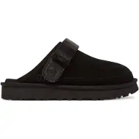 Ugg para hombre. 1166915 Zuecos de piel Goldencoast Clog II negro (41), Plano, Ante, Velcro, Casual, outlet 2026.