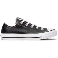 Converse Zapatillas deportivas bajas 'CHUCK TAYLOR ALL STAR LEATHER' negro / blanco