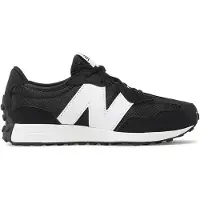 New Balance unisex para niños. GS327V1 Zapatillas 327 negro (38.5), Plano, Cordones, Casual, moda infantil, outlet 2026.