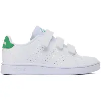 Adidas adidasZapatilla Advantage Court Lifestyle Hook-and-Loop 35 Cloud White / Green / Core Black Niño