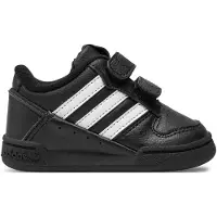 Adidas adidasTeam Court 2.0 STR Comfort Closure Shoes Kids 25 Core Black / Cloud White / Cloud White Niño