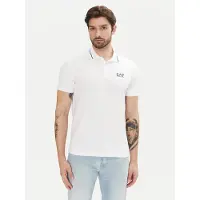 Emporio Armani para hombre. 8NPF16_PJVUZ Polo Casual blanco (S), Algodón, Manga corta, outlet 2026.