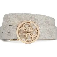 GUESS Cinturón 'NOELLE' beige / blanco