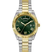 GUESS Reloj analógico 'CONNOISSEUR' oro / pino / plata