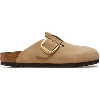 Birkenstock Zuecos Boston Big Buckle mujer - Beige - 40