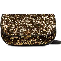 Coccinelle Cross Body Bag In Gold Sequin Talla: OS | Bolsos Clutch Outlet | Mujer | Amarillo