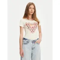 Guess Marciano GUESS Ss Triangle Flowers Vanilla Blush Talla: XS | Camisetas de Seda Outlet | Mujer | Blanco