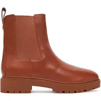 Ralph Lauren para mujer. 802974476001 Botines de Piel Allyson marrón (39), Plano, Ninguno, Casual, outlet 2026.