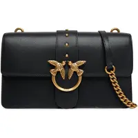 Pinko Bolso de hombro 'LOVE ONE CLASSIC' oro / negro