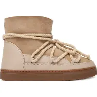 INUIKII para mujer. 1001.003.0122 Botas de Piel Classic beige (41), Plano, Cordones, Casual, outlet 2026.