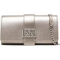 Giorgio Armani Bolso de hombro 'Signature' plata