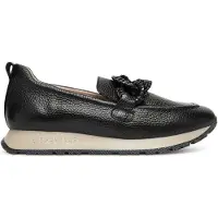 Hispanitas para mujer. HI254238 Mocasines de Piel Kansas Bolero negro (38), Plano, 1 a 3cm, Ninguno, Casual, outlet 2026.