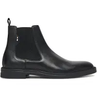 BOSS para hombre. 50552527 Botines de Piel Calev negro (44), Cordones, Clásico, outlet 2026.
