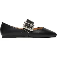 Steve madden Atlantica Flat Shoes Black Leather Talla: 38 | Bailarinas Outlet | Mujer | Negro