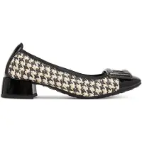 Hispanitas para mujer. HI254318 Zapatos de Piel Oporto negro (38), 3 a 5cm, Ninguno, Casual, outlet 2026.