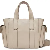 Calvin Klein Webbing Strap Small Tote Chateau/old Silver Talla: OS | Bolsos de Mano Outlet | Mujer | Gris