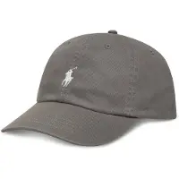 Ralph Lauren para mujer. 211912843017 La icónica gorra de chino de algodón gris (OSFA), Casual, outlet 2026.