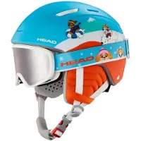 Head - Cascos esquís niños - Mojo Set Paw - Talla Infantil 47-51 cm - Azul