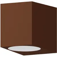 Calex aplique de exterior GU10, downlight, altura 8 cm, marrón óxido
