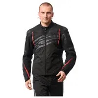 Rekurv E-11.01 Chaqueta Textil Negro/Rojo 50 hombres