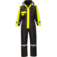 Portwest Mono de trabajo de invierno para hombre , protección contra el frío hasta -40 °C, color negro, talla 2XL