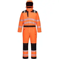 Portwest PW352 PW3, mono de trabajo de alta visibilidad para invierno, color naranja/negro, talla XXXL