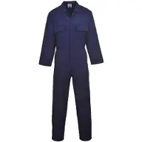 Portwest Mono de trabajo Euro, confeccionado en mezcla de poliéster y algodón, color azul, manga larga, talla 4XL