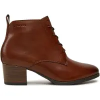 Tamaris Botines con cordones cognac