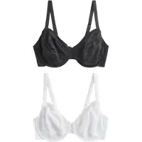 Next Sujetador negro / blanco
