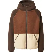 Iriedaily Chaqueta polar 'Quentin' beige / marrón / marrón oscuro