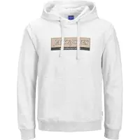 Jack & Jones Sudadera 'JORINWOOD' marrón claro / gris / blanco