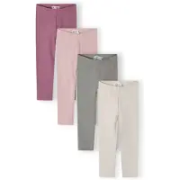 MINOTI Leggings gris claro / gris moteado / lila / orquidea