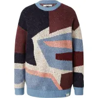 Iriedaily Jersey 'Fady' beige / marino / azul ahumado / borgoña