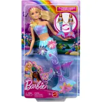 Barbie Muñeca Sirena Rubia Con Flores